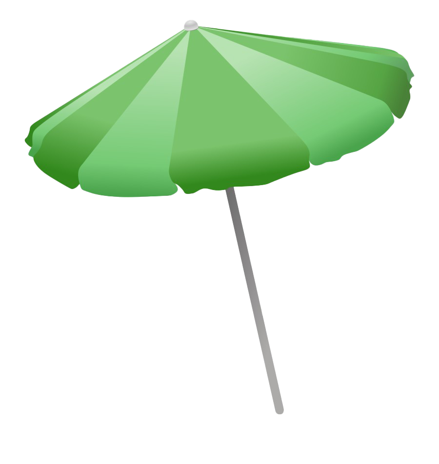 Payung Pantai Musim Panas PNG Gambar