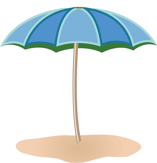 Summer Beach Umbrella PNG Photo