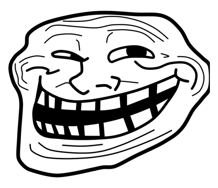 Trollface Man PNG Transparant Beeld