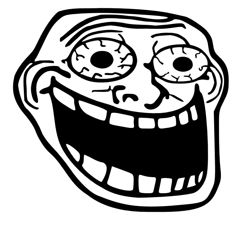 Trollface PNG-afbeelding