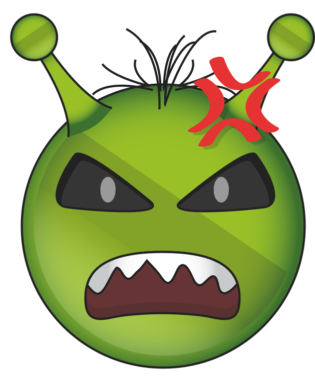 Immagine di sfondo di PNG Emoji del fronte alieno