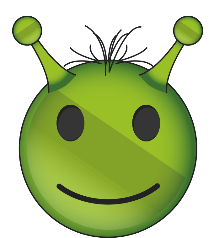 Alien Face Emoji PNG File