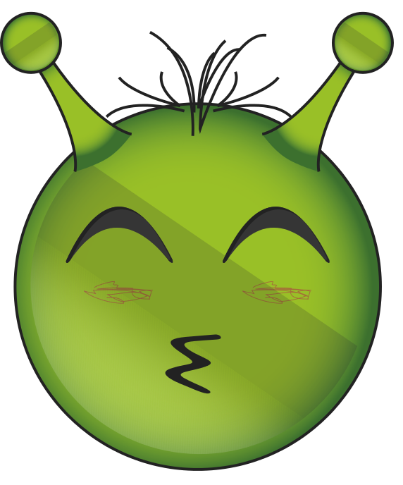 Alien Face Emoji PNG HD