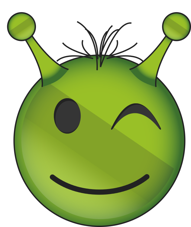 Alien Face Emoji PNG Image