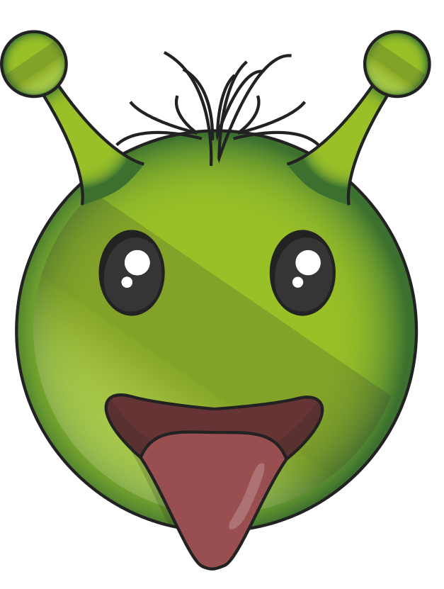 Foto di PNG Emoji del fronte alieno