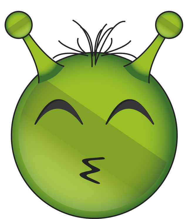 Alien Face Emoji Transparent Images PNG