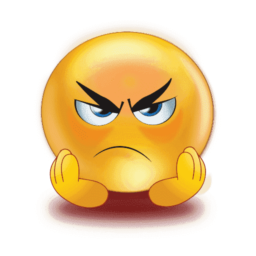 Sfondo Trasparente Emoji arrabbiato