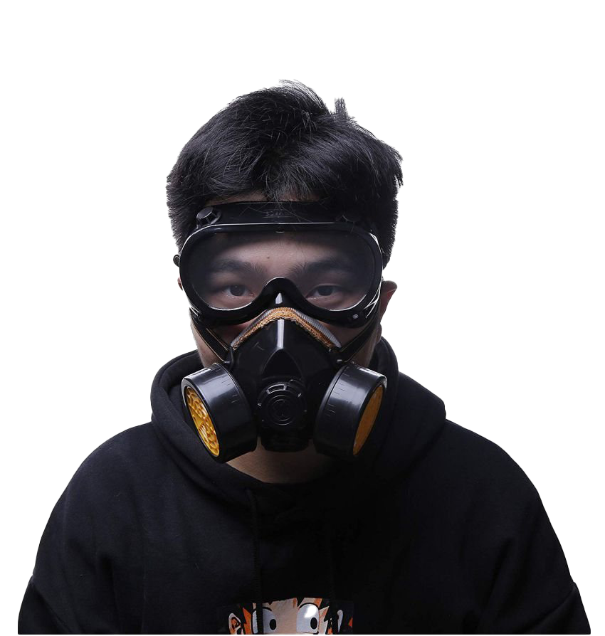 Анти-загрязнение Черная маска PNG-файл