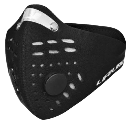 Anti-Pollution Black Mask PNG Transparent Image