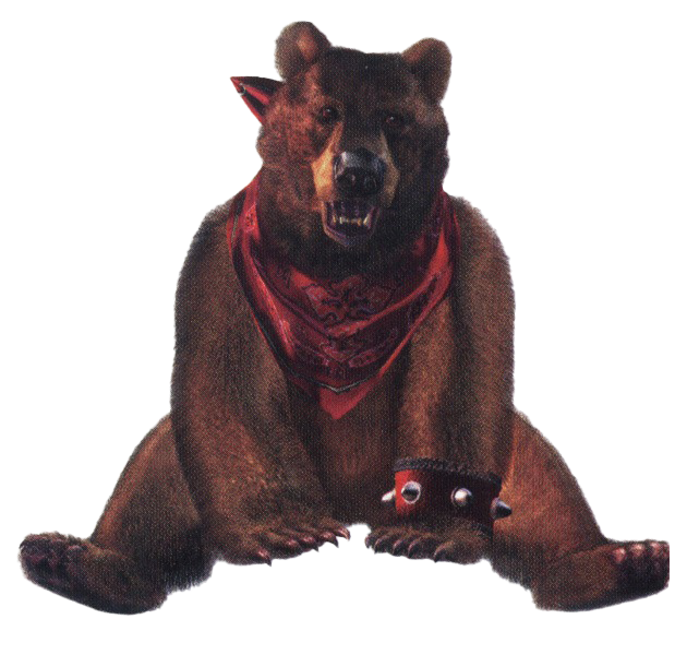 Bear Kuma Tekken PNG HD