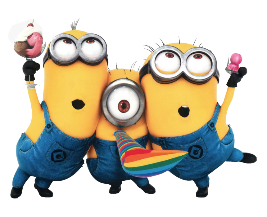 Birthday Minions PNG File