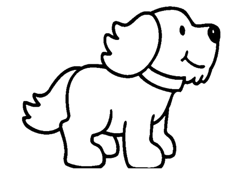 Black And White Puppy PNG File