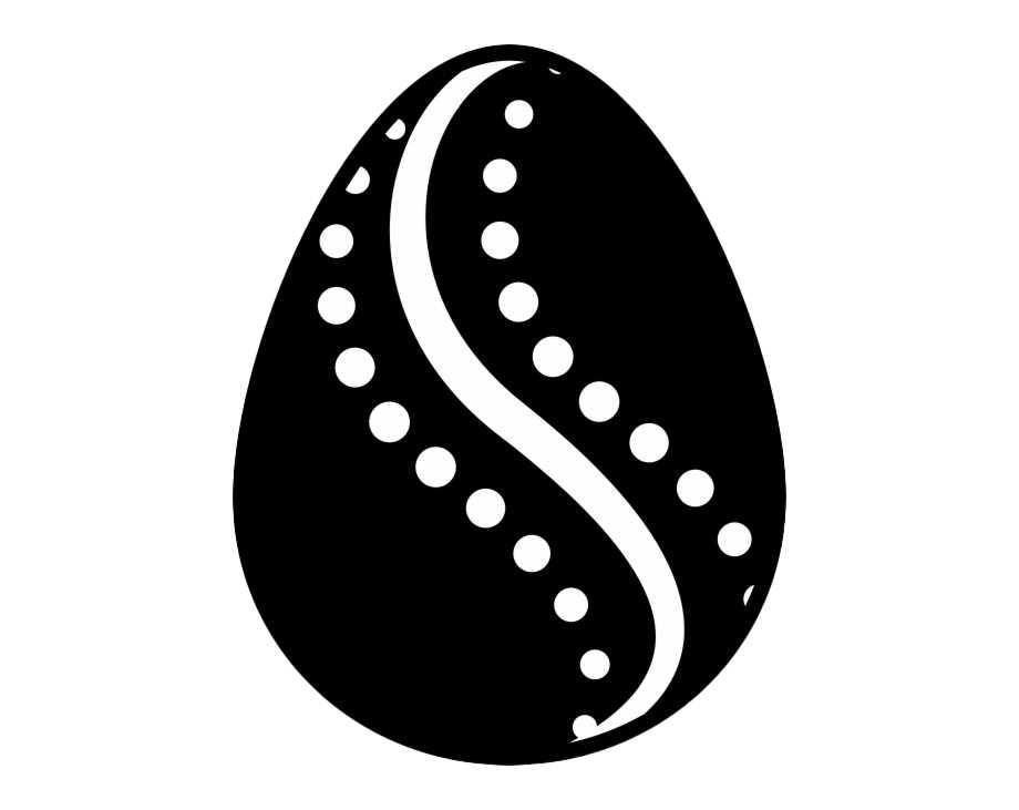 Archivo de PNG de huevo de Pascua negro