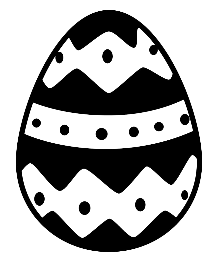 Immagine del PNG delluovo di Pasqua nero