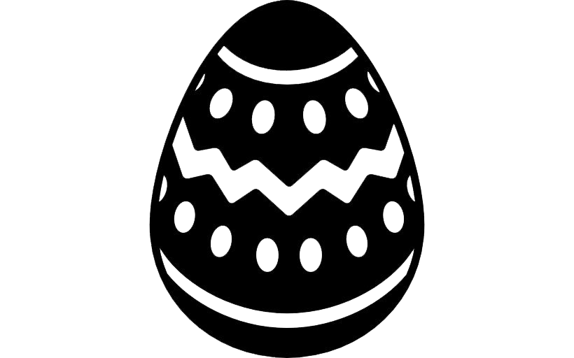 Черное пасхальное яйцо PNG фото
