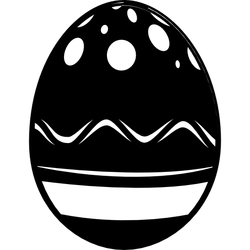 Fondo transparente de huevo de Pascua negro