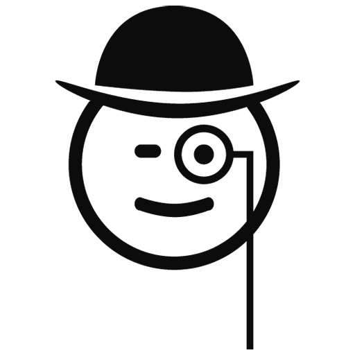 Schwarzer Umriss Emoji PNG-Bild