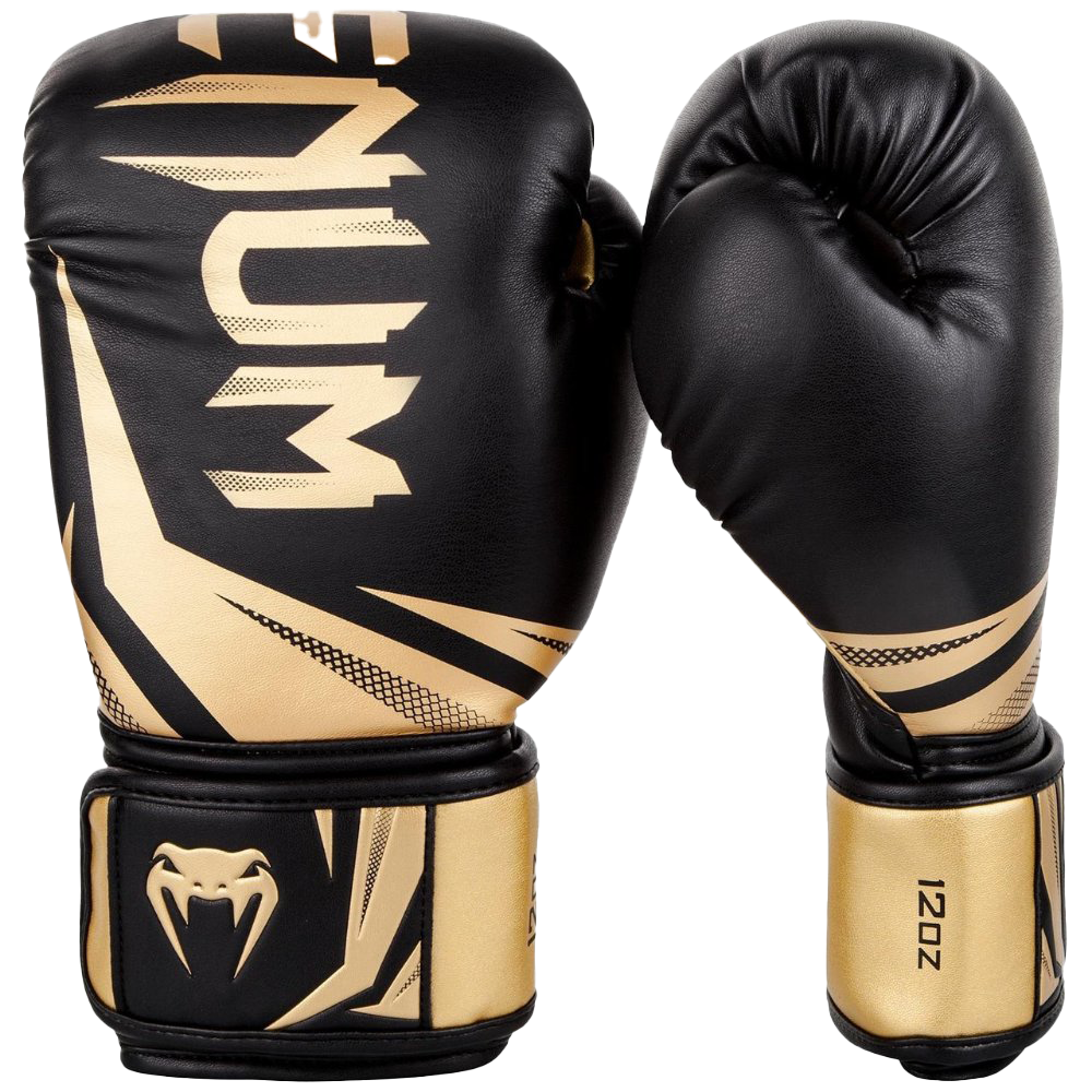 Black Venum Boxing Gloves PNG File
