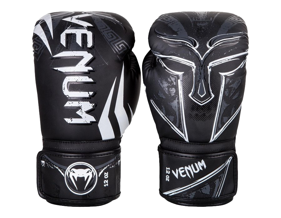 Black Venum Boxing Gloves PNG Transparent Image