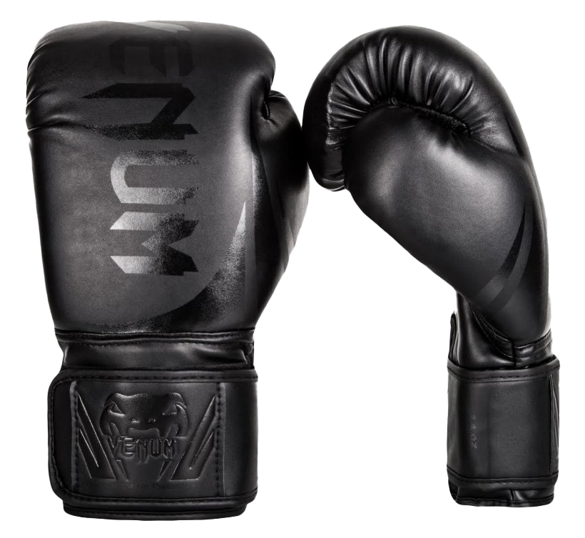 Schwarzer Venum-Boxhandschuhe Transparenter Hintergrund
