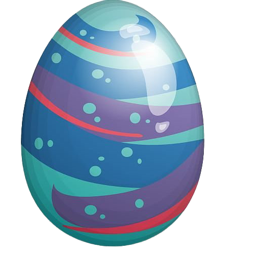 Голубая пасхальное яйцо фон PNG
