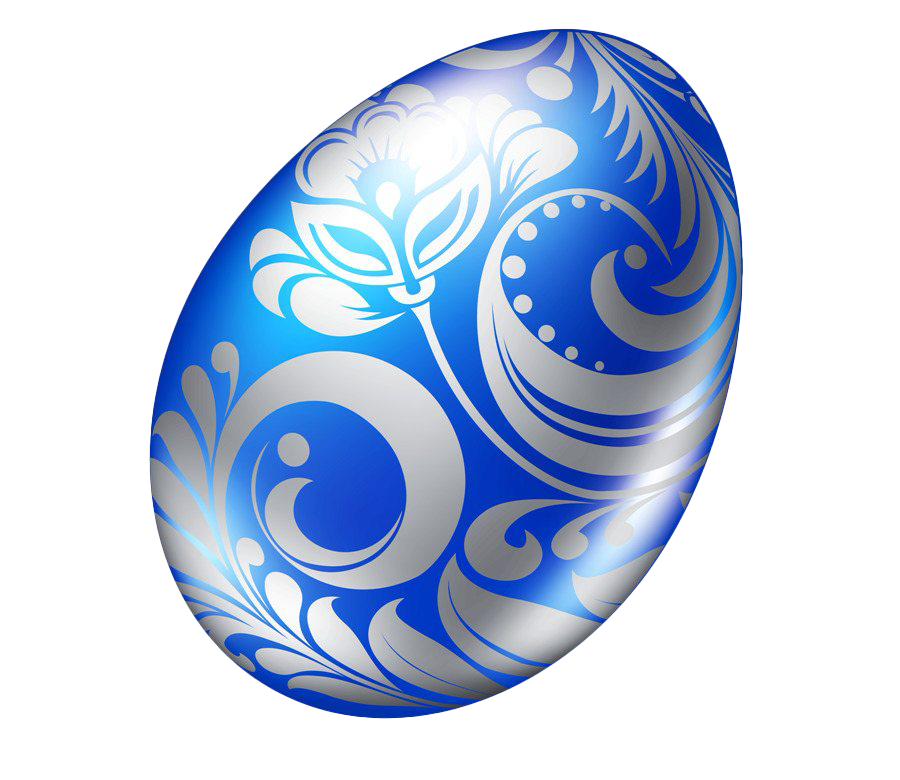 Blue Easter Egg Download PNG Image