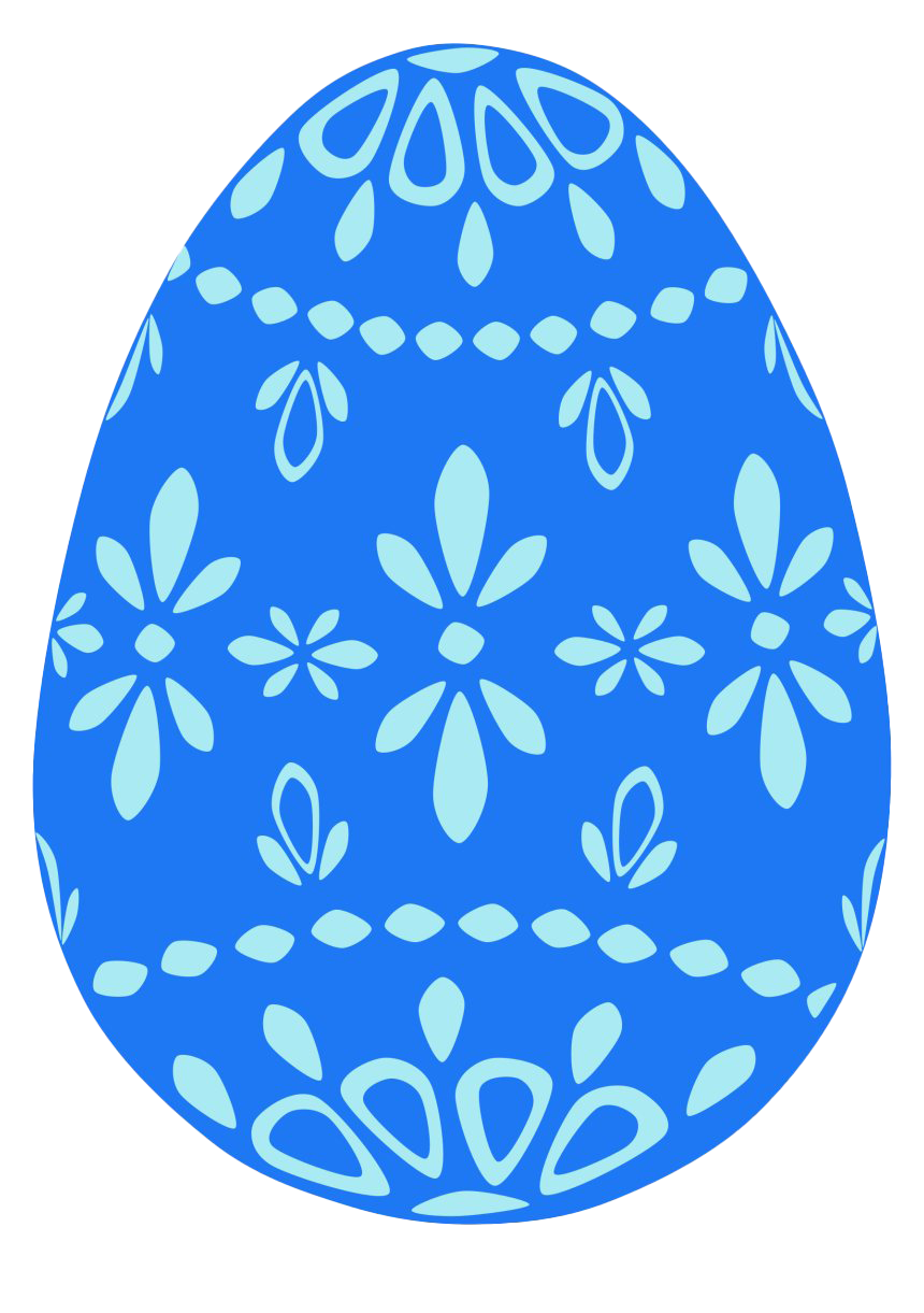 Синее Пасхальное яйцо PNG Clipart