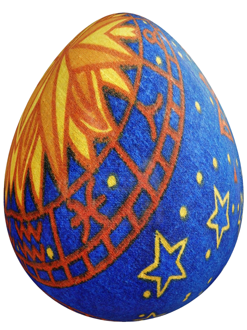 Imagen PNG de huevo de Pascua azul