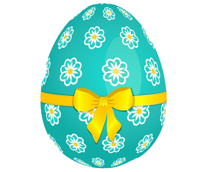 Foto de PNG de huevo de Pascua azul