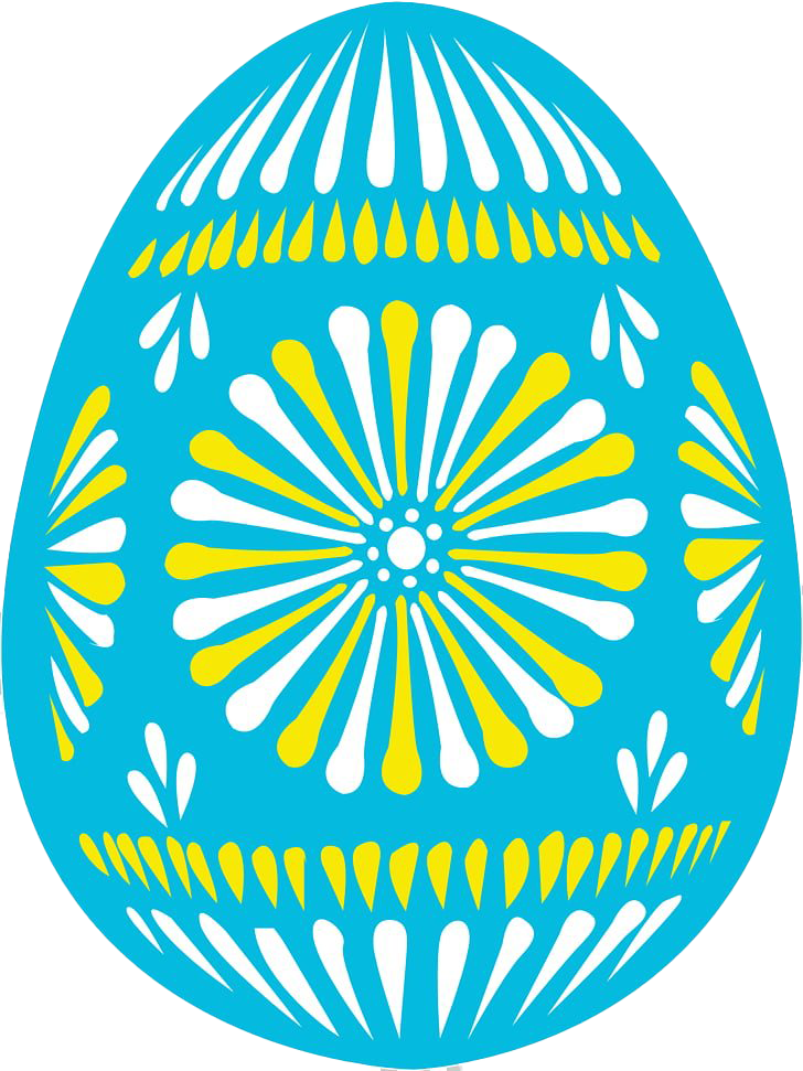 Blue Easter Egg PNG Picture