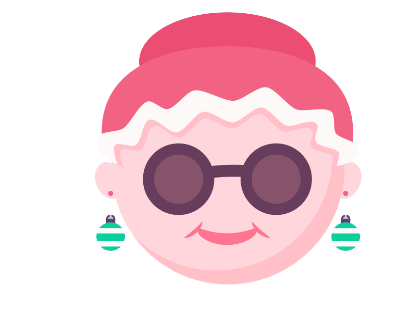 Christmas Holiday Emoji Background PNG