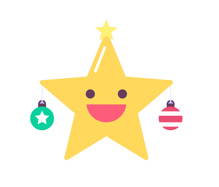 Christmas Holiday Emoji Transparent Background