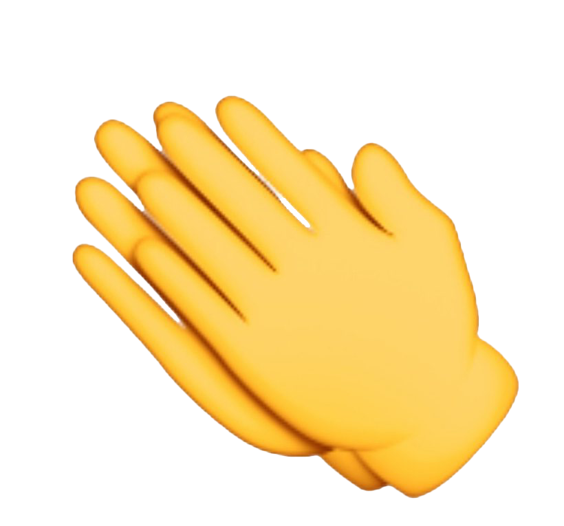 Hände klatschen PNG transparent