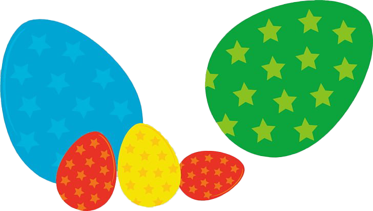 Красочное пасхальное яйцо PNG прозрачная картина