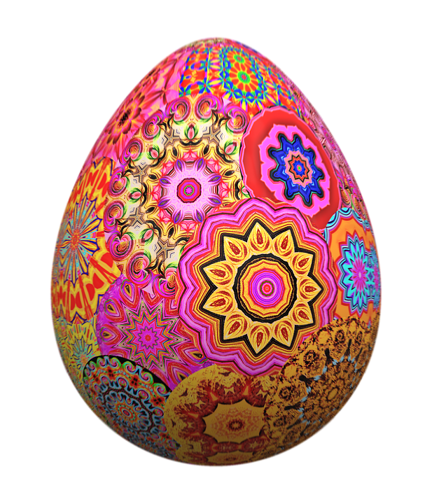 Красочное пасхальное яйцо PNG прозрачный