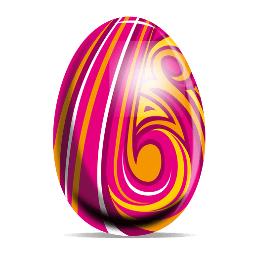 Colorful Easter Egg Transparent Background