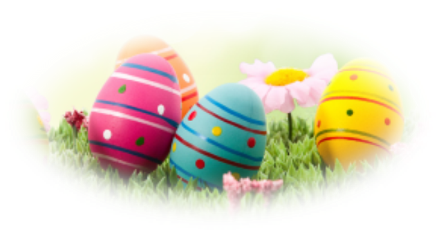 Huevos de Pascua coloridos PNG