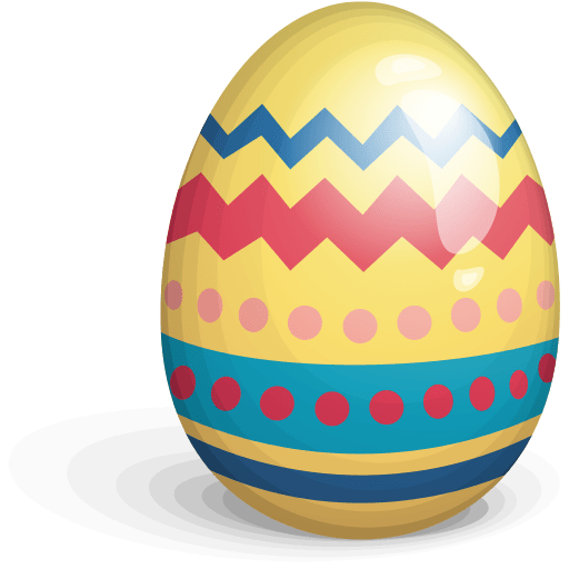 Makukulay na Easter Egg PNG Transparent Image