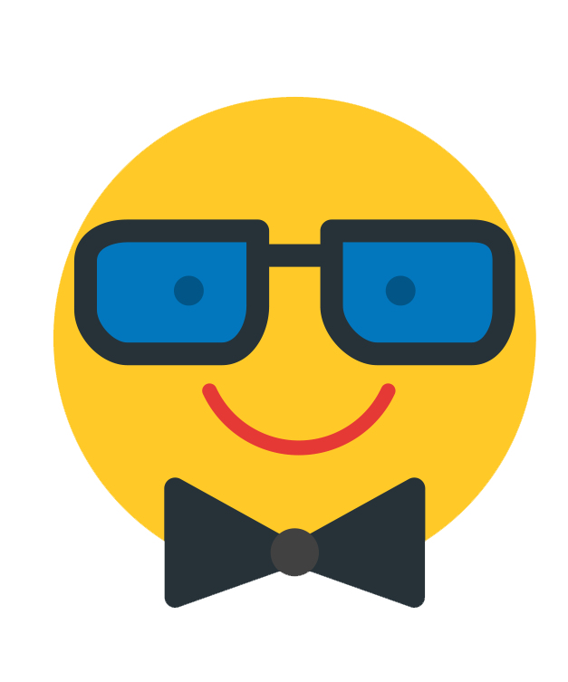 Cool WhatsApp Hipster Emoji PNG Clipart