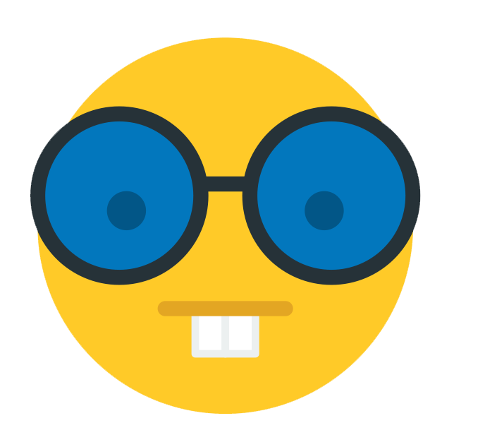 Cool WhatsApp Hipster Emoji PNG Transparent Picture