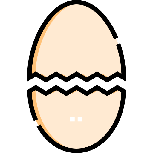Archivo de PNG de huevo de Pascua agrietado