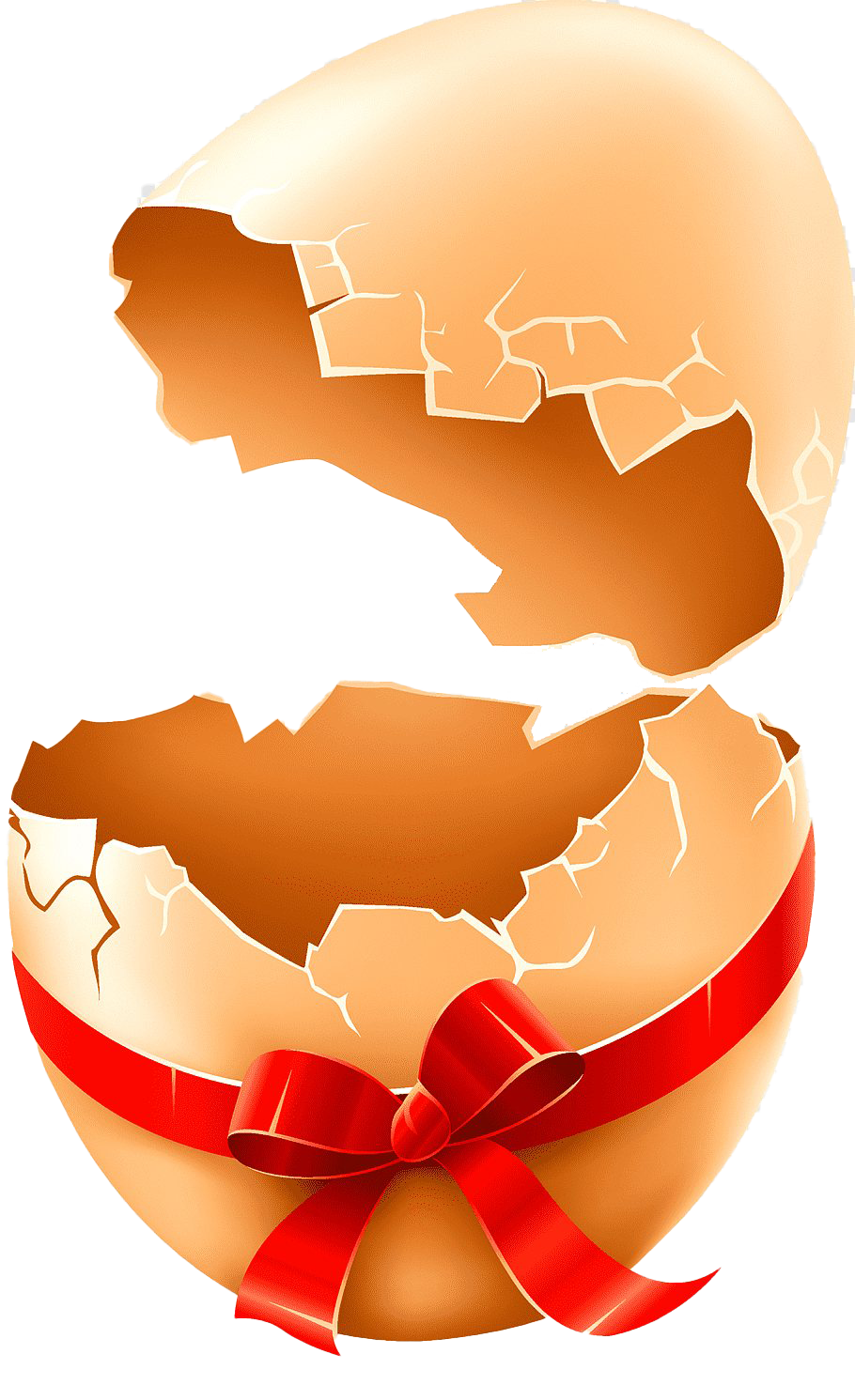Imagen transparente de PNG de huevo de Pascua agrietado