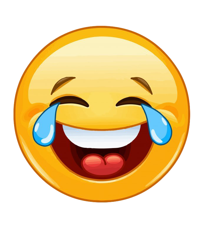 Crying Laughing Emoji PNG Clipart