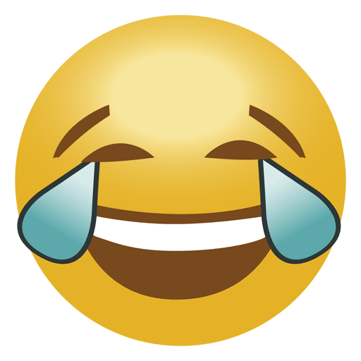 Weinen lachend emoji PNG Transparentes Bild