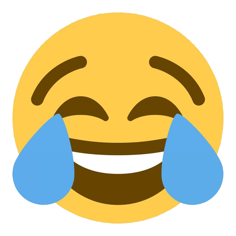 Плачущий смех emoji прозрачный PNG