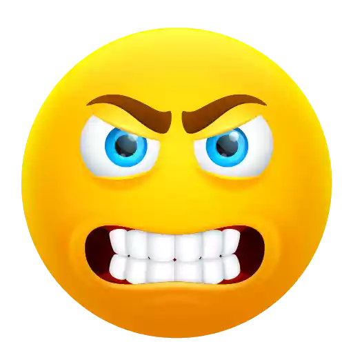 Cute Big Mouth Emoji PNG File
