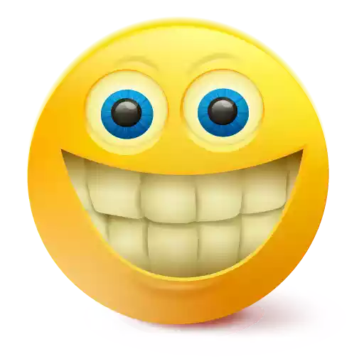 Cute Big Mouth Emoji PNG HD