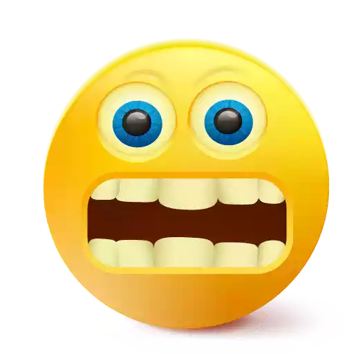 Cute Big Mouth Emoji PNG Photo