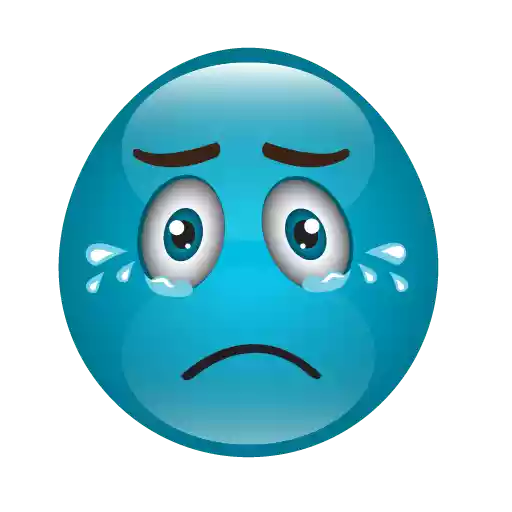 Cute Blue Emoji PNG Free Download