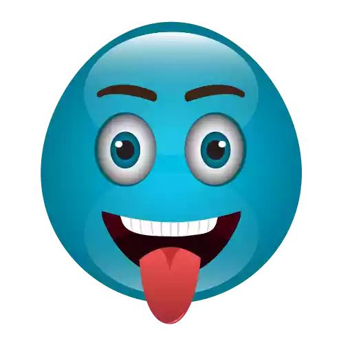 Cute Blue Emoji PNG Photos